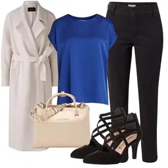 outfit mit Črna/Vinsko rdeča/Bela/Rjava/Rdeča Udobna črpalka/Čevelj S Trakom Tamaris "Poletni outfit"