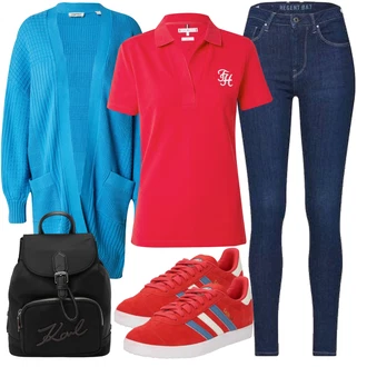 Nogomet outfit mit Rdeča/Temno rdeča Superge Luknjasta/Superge Nizka/Ozka superga/Poletne superge/Vintage superga Adidas Originals "Poletni outfit"Look: Bejzbol, Rokomet, Nogomet, Skejtanje