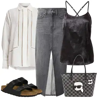 outfit mit Birkenstock "poletni videz"