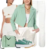 Khaki Hlače outfiti za dame image