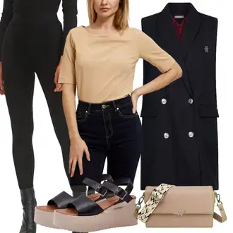 Naguban ovratnik outfit mit Temno modra/Roza/Rdeča Tommy Hilfiger "poletni videz"