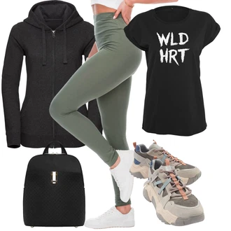 outfit mit Majica za mišice/Tiskana majica/Beseda na majici/Športna majica/party Majica/Ovitek za majico/Majica s kratkimi rokavi Mister Tee "poletni videz"