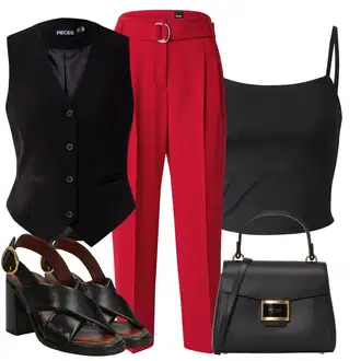 Poletne Outfiti Gost na poroki mit Rjava/Črna Sandal z blok peto/Sandala/Women's Leather shoes/Sandala s peto/Čevelj s trakom/Vintage sandal See By Chloé "poletni videz"