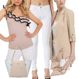 outfit mit Usnjena Jakna/Push up Kavbojke/Usnjene Čevlje/Ozke Kavbojke/Kavbojka z Nizkim Pasom/Gležnarji/Kavbojke na Poteg/Kavbojka z Nizkim Pasom Diesel "poletni videz za elegantne ženske"