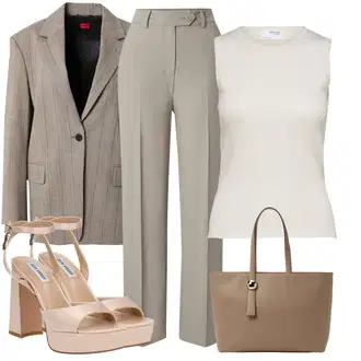 Poletne Outfiti Gost na poroki mit Roza/Bež/Rjava Sandala s platformo Steve Madden "poletni videz za elegantne ženske"