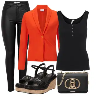 Poletne Outfiti Gost na poroki mit Rjava/Črna/Rdeča Espadrila sandala/Plata Espadrila/Sandala s platformo/Čevelj na wedge/Sandala s klinastim petom/Espadrila s klinastim petom/Poletni Čevelj Calvin Klein "poletni videz za elegantne ženske"