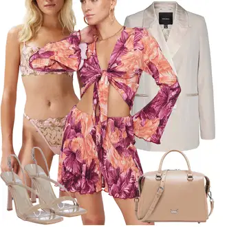 Style Outfits Western mit Rjava/Bež/Bela Torba Vuch "poletni videz za elegantne ženske"Look: Rap, Stil, Vintage, Western