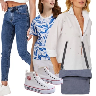 Style Outfits Skejtanje mit Bela/Rdeča/Krem/Rjava Platnena superga/Superge Z Bočno Zadrgo/Ozka superga big star shoes "Popoln za jesen"Look: Tek, Drsanje, Bowling, Skejtanje
