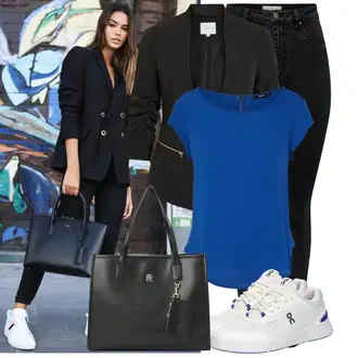 vypchaný Outfit sa Crna Kožna Jakna/Push-up Traperice/Kožne Cipele/Zimska jakna/High Waist Traperice/Bikerske Traperice/Termo Traperice Only "Lagana odjeća"
