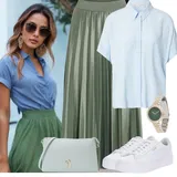Halenky & Tuniky s Čtvrtinovým rukávem Móda Pro Plnoštíhlé Outfity image