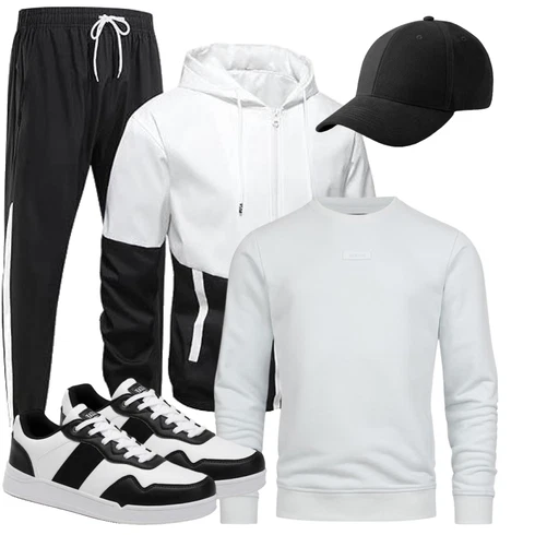 Elegant Hoodie Indicode kombinierenLook: Moderne, Empire, Stil, Coole, Leger, Streetwear, Retro, Classic, Unisex, Nahtlos, Kuschel, Casual, Smart Casual, Elegant, Lack