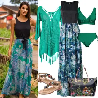 Glamurozno Z bleščicami outfit mit Rumena Čevelj s trakom/Čevelj S Trakom/Pletena Sandala Trendyol "Stilski poletni videz"Look: Estetski, Eleganten, Klasična, Plemenita, Fancy, Glamurozno, Premij, Brez šivov, Seksi, Športno