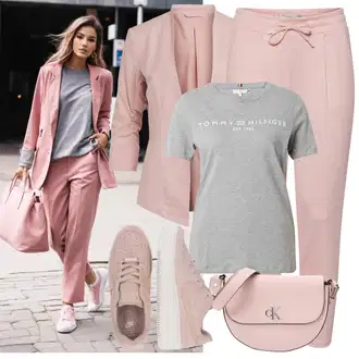Outfit sa Pink Torba preko ramena/Mala Torbica/Torba Za Preko Ramena/Torba za pisma/Pojasna torbica/Torba za rame Calvin Klein Jeans "Praktičan look"
