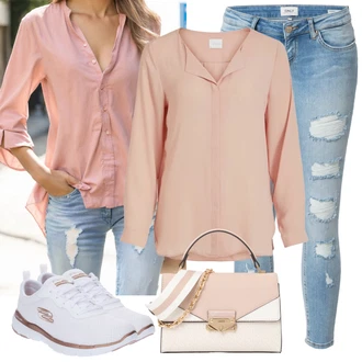 Flex Appeal 3.0 Outfit s Bílá/Zlatý Běžecká bota/Tréninková bota/Gymnastická bota/Tenisová bota/Bota na fitness/Běžecká bota Skechers "Nonšalantní look pro volný čas"