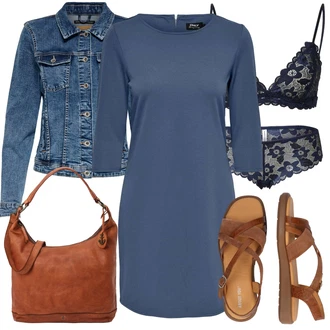 Outfit sa Tamnoplava/Plava Klasične gaćice/Set bokserica/Brazilski Slip/Futrola za Suknju/Gaćice bez prepona/Gaćica & tanga Samsøe Samsøe "Odličan za slobodno vrijeme"