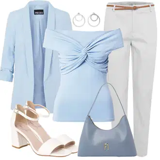 Vysoké Podpatky Outfit s Bílá/Krémová/Červená/Hnědá Sandály Sandál s podpatkem/Sandál Na Širokém Podpatku About You "Skvělý pro volný čas"