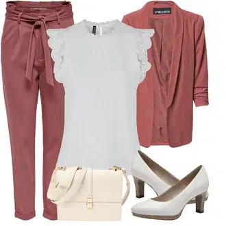 Outfity pro práci S křivkami s Šedá/Krémová/Stříbrný/Bílá Halenka a Tunika/Tričko & Top Móda Pro Plnoštíhlé/Halenka Móda Pro Plnoštíhlou Pieces "Skvělý vzhled pro volný čas"