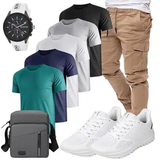 Sommer Outfits Wandern mit Grau WHITIN "Summer Outfit"Look: Fitness, Wandern, Laufen, Freizeit, Trekking