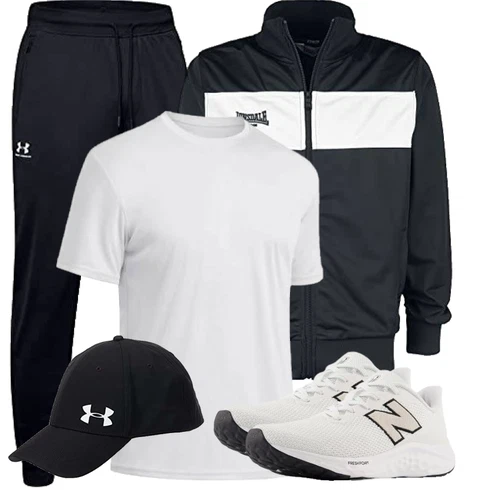 Warme Schwarz SportHose Under Armour kombinieren