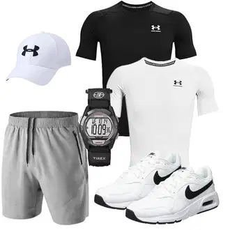 Sommer Outfits Leichte mit Schwarz Unkategorisiert Under Armour, Unkategorisiert HMIYA, Grau Unkategorisiert Under Armour "Summer Outfit"