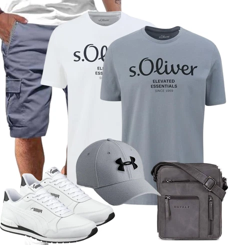 Grau/Dunkelblau/Blau/Dunkelgrau/Hellgrau Hemd Cargo Short/Kurze Hose Tansozer kombinieren