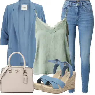 Outfity pro léto Vintage s Béžová/Hnědá Obchodní Taška/Kancelářská Taška/Brašna Guess "Letní oblečení"Look: Rad, Business, Cool, Krásný, Kancelář, Old Money, Premium, Vintage