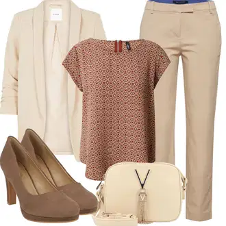 za srednje godine Outfit sa Crvena/Smeđa Bluza I Tunika/Tunika Only "Ljetna odjeća"Look: Stil, Sveučilišna, Španjolske, za srednje godine, Boho, Unisex, Talijanski, Preodjeven