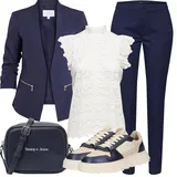 Bílé JdY halenky a tuniky móda pro plnoštíhlé outfity image