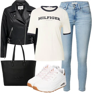 outfit mit Črna Nakupovalna torba/Men's Bags/Velika torba/Poslovna torba/Vrečka za prenašanje/Torba za prenosnik/Pisarniška torba/Nakupovalka JOOP! "Vsakodnevni Outfit"