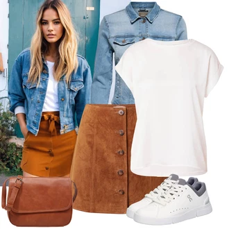 Italský Outfit s Krémová/Bílá/Světle šedá/Šedá Úzká Teniska/Nízká Teniska/Skate Bota/Kožené Tenisky ON "Lehký outfit"Look: Sportovní, Skater, Rap, Italský
