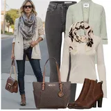 Outfity s džíny a tradiční módou image