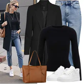 Krásný Outfit s Světle modrá/Modrá Rovná Džína/Zužující se Džíny/Girlfriend Džíny/Boyfriend Džínové kalhoty/Vintage džíny/High Waist Džínové Kalhoty/Zimní bunda/Mom Jean/Dad Džíny/Džíny s Rozparkem/Kožená Pánská Bund Only "Outfit v podzimních barvách"Look: Styl, 90tá léta, Klasické, Cool, Krásný, Vintage