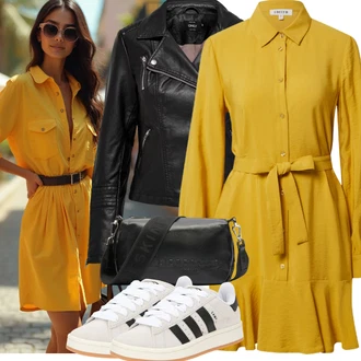 Outfit s Bílá/Světle šedá/Béžová/Šedá/Krémová/Hnědá Teniska Kožené Tenisky/Nízká Teniska/Úzká Teniska/Letní Tenisky/Vintage Teniska Adidas Originals "Cool podzimní outfit"