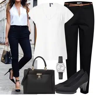 Stil, Western Outfit sa Krem/Bijela Musseline Bluz/Len Blúza/Kožna jakna za muškarce/Bluza Kratkih Rukava/Slip-on Bluza/Dječja igračka/Tunika Majica/Bluza Vrh VERO MODA "Lagana odjeća"Look: klasický, Stil, Rap, Rad, Sveučilišna, 20-ih godina, Preppy, Babydoll, Mom, Ured