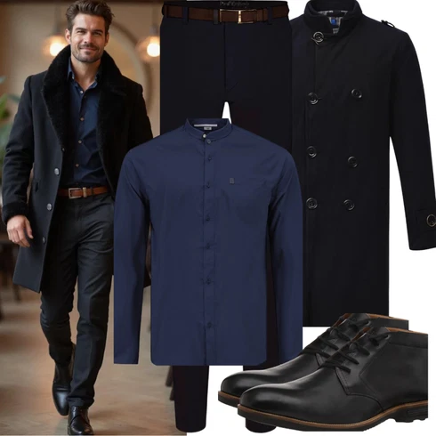 Schwarz SchnürSchuh/Oxford Schuh/Business-Schuh/Schnürer/LederSchuh Ecco kombinieren