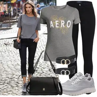 Visok Outfit sa Crna Sportska Tajica/Tople Tajice/Tajice s Prorezom/Neprozirna Tajica/Kožna Jakna/Podstavljena Tajica/Pamučna Tajica/Pletena Tajica/Push-up Tajice Pieces "Lagana odjeća"