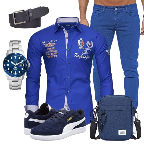Blau Puma kombinieren