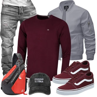 Outfit mit Rot Vans "Cool Outfit"