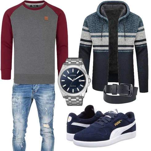 Grau Hose REPUBLIX kombinieren