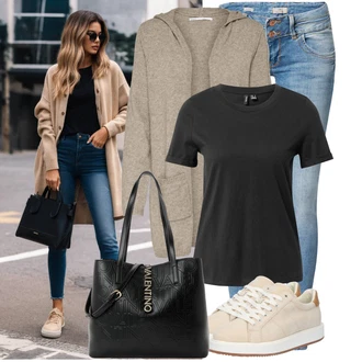 Outfit sa Kaki/Bež/Krem/Bijela Ljetna Tenisica/Teddy Tenisica/Niska Tenisica/Tanka Tenisica/Kožna Tenisica Polo Ralph Lauren "Jesenski outfiti"