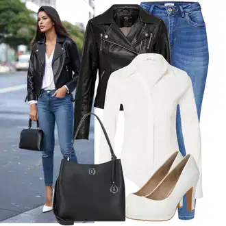 Outfit sa Crna/Tamnosiva/Siva/Bež/Smeđa Sportski dodatak/Novčanik/Privjesak/Maska/Privjesak/Privjesak Za Ključeve L.CREDI "Jesenski outfiti"
