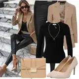Černé topy outfity image