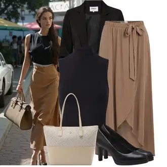 Outfit sa Crna Kargo Blejzer/Oversize Sako/Kožna jakna za muškarce/Kratki Sako/Dugi Sako/Sako od smokinga/Sako Jakna/Boyfriend Sako/Casual Sako/Sakoi za Bluzu/Kožna jakna za muškarce Only "Cool jesenski outfit"
