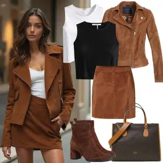 Krátká Outfit s Tmavě zelená/Zelená Zimní Kabát/Kabát se Zipem/Péřový Kabát/Parka/Kabát s Kapucí/Dlouhý Zimní Kabát/Dlouhý Péřový Kabát/Přechodový Kabát/Prošívaný kabát Only "Elegantní podzimní outfit"