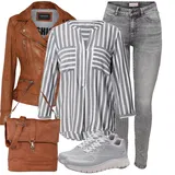 Kombinace Pruhovaných Halenek image