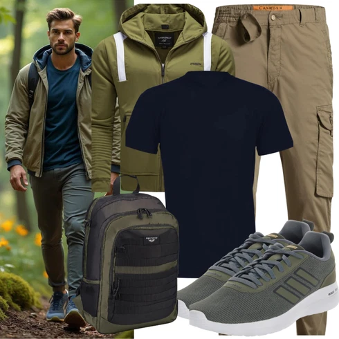 Khaki WinterHose/CordHose/Chino Hose/FunktionsHose/Zip Off Hose/TrekkingHose Basler kombinieren mit Dunkelgrün/Beige/Grün/Grau MannsTasche/Militär Tasche/Rucksack/Wasserdichte Tasche/Sportrucksack Vans