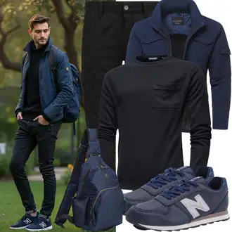 Outfit mit Schwarz Jacquard Pullover/Kaschmir Pullover/Wollpullover/Basic Pullover/Teddy Pullover/Plüsch Pullover/Pullover Bedrucken/2-in-1 Pullover/Winterpullover/Einfacher Pullover Icepeak "Freizeit Outfit"