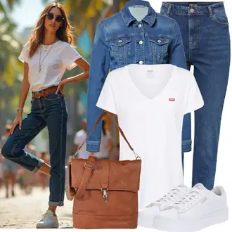 Ležerne kombinacije Vjenčanje sa Bijela Niska Tenisica/Tanka tenisica/Tenisica s platformom/Rupičasta tenisica Puma "Cool jesenski outfit"Look: Vjenčanje, Koncer, Škola, Sprovod