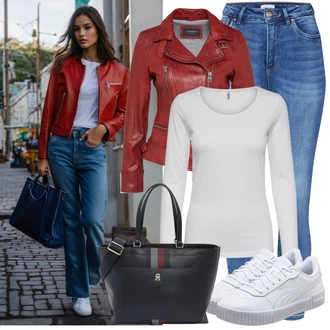 90-ich Skate Outfit sa Svjetloplava/Plava/Siva/Bijela Tanka Tenisica/Kožna Tenisica/Skate cipela/neformalna cipela/Ljetna Tenisica Puma "Jesenski outfiti"Look: 90-ich, Nerd, Steampunk, Sportski, Estetika, Skater, Hip Hop, S zakovicama, Skating, Aerobik, Tenis, Skate