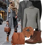 Crne, Plave Termo Tajice Outfiti image